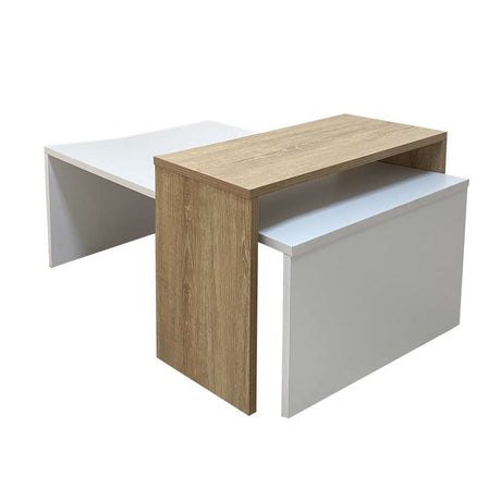 Mesa Frida Vienes y Blanco 45 cm Rectangular - Mesas | Bylmo