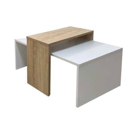 Mesa Frida Vienes y Blanco 45 cm Rectangular - Mesas | Bylmo
