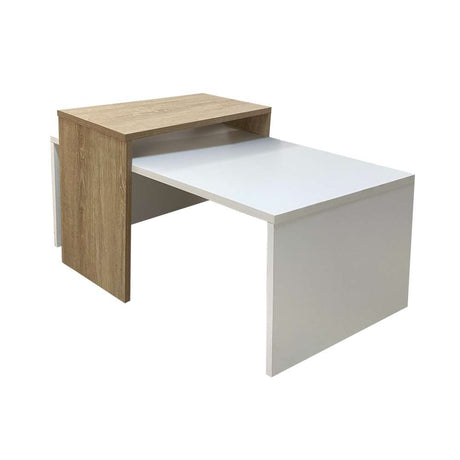 Mesa Frida Vienes y Blanco 45 cm Rectangular - Mesas | Bylmo