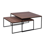 Set x 2 Mesas New York Amareto 80 cm Rectangulares - Mesas | Bylmo