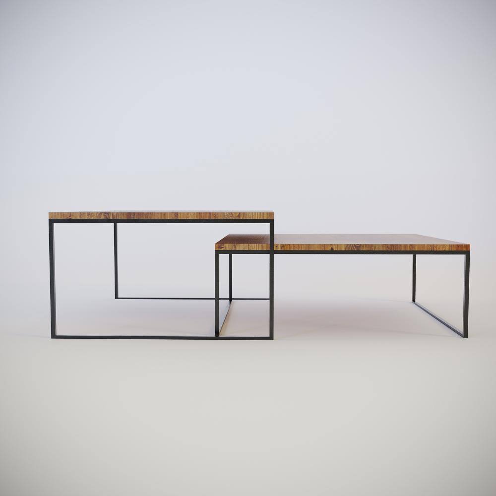 Set x 2 Mesas New York Amareto 80 cm Rectangulares - Mesas | Bylmo