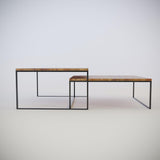 Set x 2 Mesas New York Amareto 80 cm Rectangulares - Mesas | Bylmo