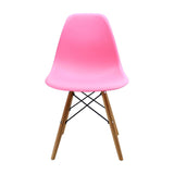 Set x 2 Sillas DKR Rosado 47x81cm Asiento Cuadrado con Espaldar - Sillas y Butacos | Bylmo