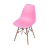 Set x 2 Sillas DKR Rosado 47x81cm Asiento Cuadrado con Espaldar - Sillas y Butacos | Bylmo
