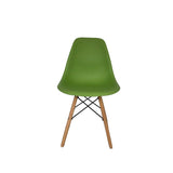 Set x 2 Sillas DKR Verde 47x81cm Asiento Cuadrado con Espaldar - Sillas y Butacos | Bylmo