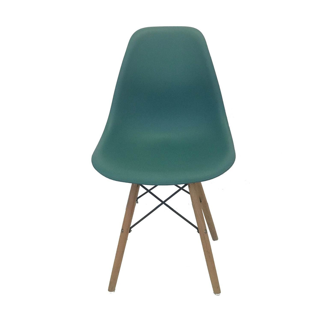 Set x 4 Sillas DKR Azul Petróleo 47x81cm Asiento Cuadrado con Espaldar - Sillas y Butacos | Bylmo