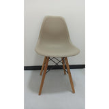 Set x 4 Sillas DKR Beige 47x81cm Asiento Cuadrado con Espaldar - Sillas y Butacos | Bylmo