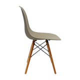 Set x 4 Sillas DKR Beige 47x81cm Asiento Cuadrado con Espaldar - Sillas y Butacos | Bylmo