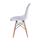 Set x 4 Sillas DKR Blanco 47x81cm Asiento Cuadrado con Espaldar - Sillas y Butacos | Bylmo