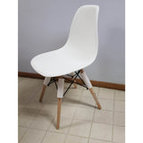 Set x 4 Sillas DKR Blanco 47x81cm Asiento Cuadrado con Espaldar - Sillas y Butacos | Bylmo