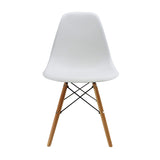 Set x 4 Sillas DKR Blanco 47x81cm Asiento Cuadrado con Espaldar - Sillas y Butacos | Bylmo