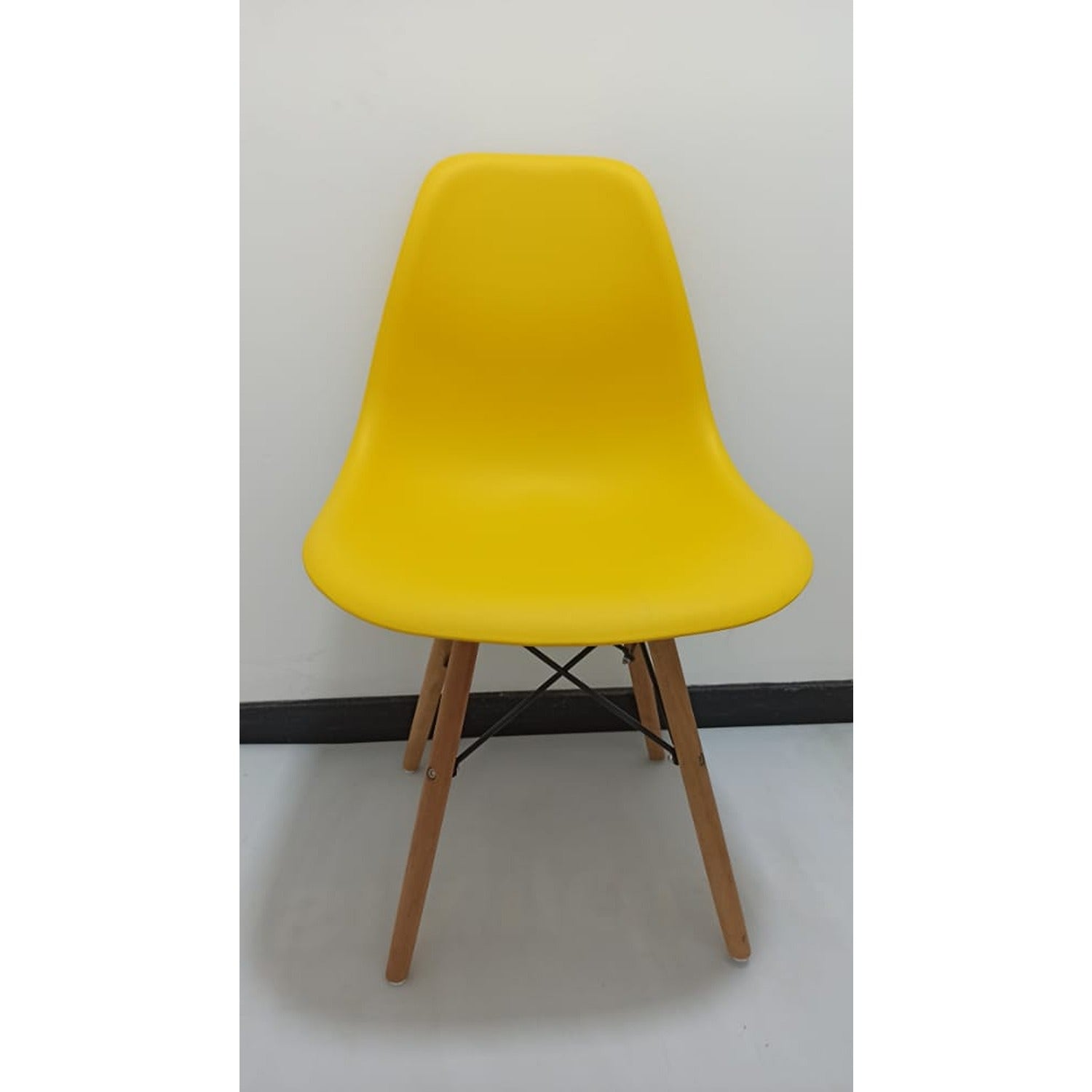 Set x 6 Sillas DKR Amarillo 47x81cm Asiento Cuadrado con Espaldar - Sillas y Butacos | Bylmo