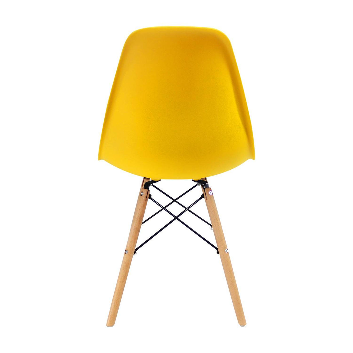 Set x 6 Sillas DKR Amarillo 47x81cm Asiento Cuadrado con Espaldar - Sillas y Butacos | Bylmo