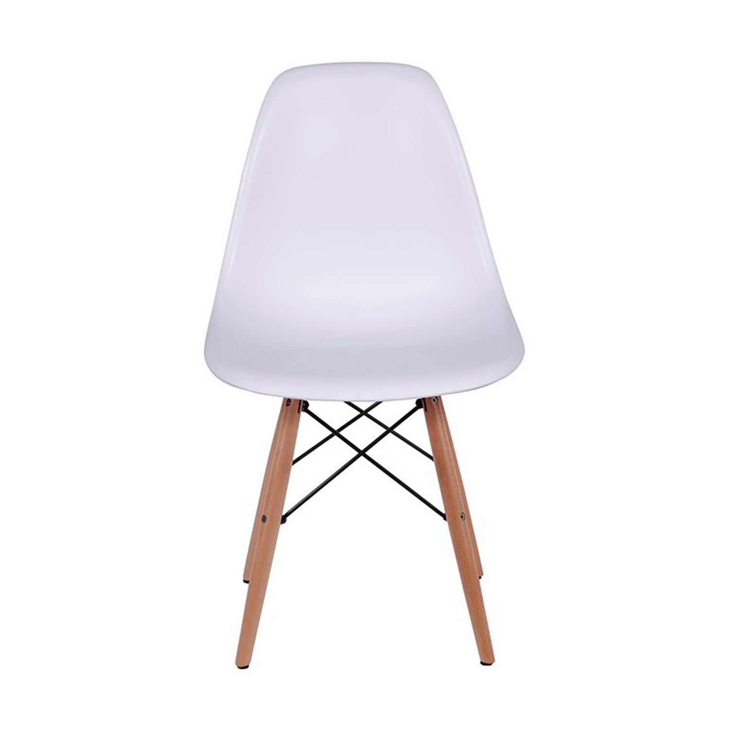 Set x 6 Sillas DKR Blanco 47x81cm Asiento Cuadrado con Espaldar - Sillas y Butacos | Bylmo