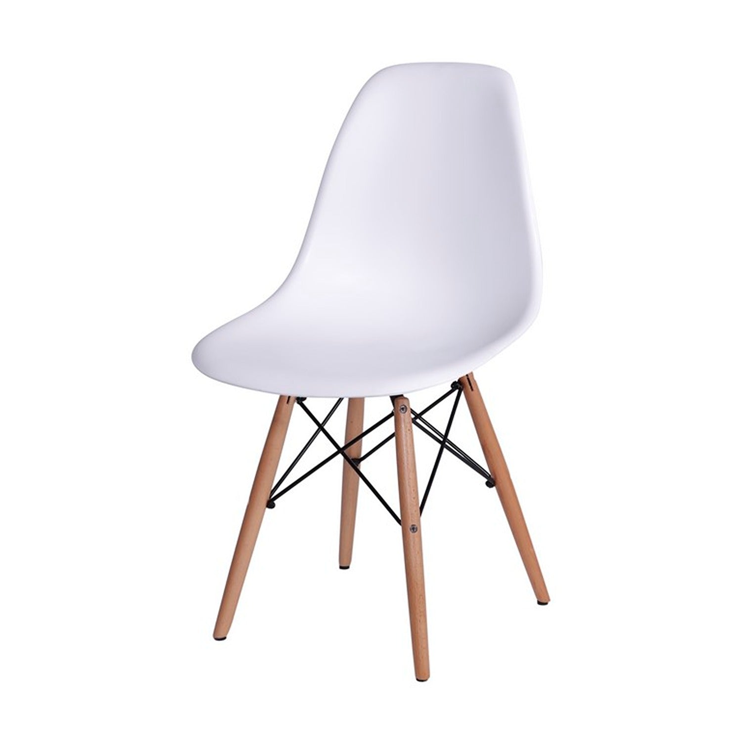 Set x 6 Sillas DKR Blanco 47x81cm Asiento Cuadrado con Espaldar - Sillas y Butacos | Bylmo