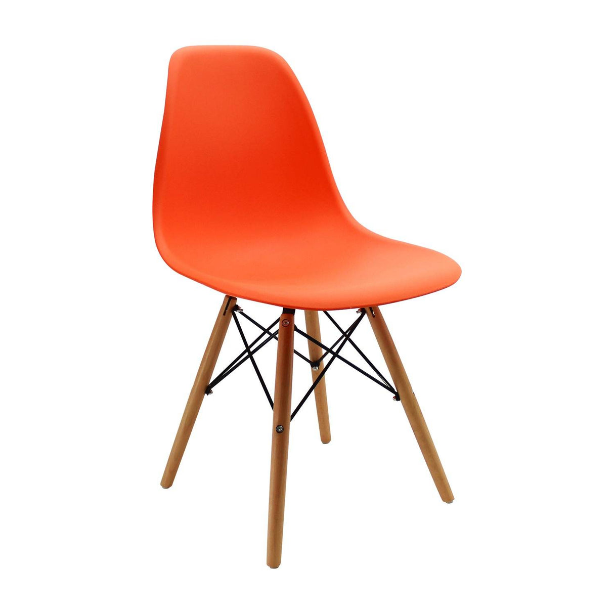 Set x 6 Sillas DKR Naranja 47x81cm Asiento Cuadrado con Espaldar - Sillas y Butacos | Bylmo