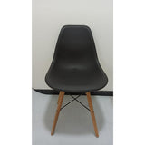 Set x 6 Sillas DKR Negro 47x81cm Asiento Cuadrado con Espaldar - Sillas y Butacos | Bylmo