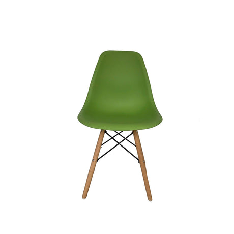 Set x 6 Sillas DKR Verde 47x81cm Asiento Cuadrado con Espaldar - Sillas y Butacos | Bylmo