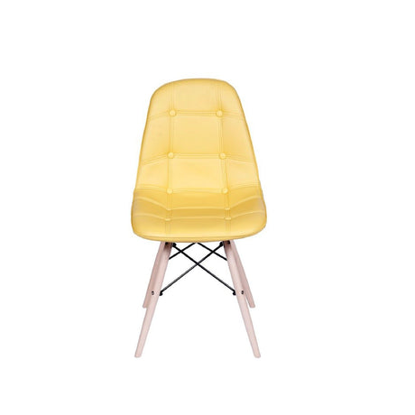 Silla 5 Cero Amarillo 39x83cm Asiento Cuadrado con Espaldar - Sillas y Butacos | Bylmo