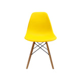 Silla 5 Cero Amarillo 42x81cm Asiento Cuadrado con Espaldar - Sillas y Butacos | Bylmo
