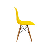 Silla 5 Cero Amarillo 42x81cm Asiento Cuadrado con Espaldar - Sillas y Butacos | Bylmo
