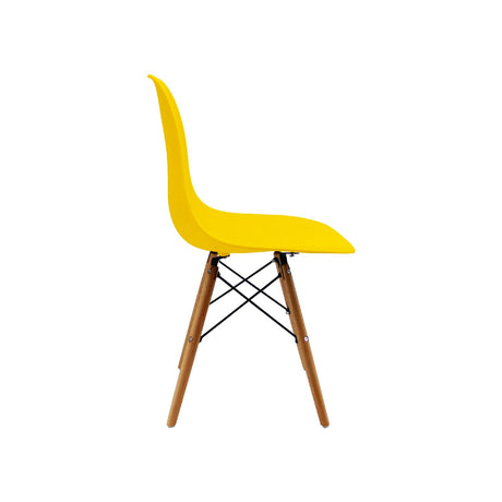Silla 5 Cero Amarillo 42x81cm Asiento Cuadrado con Espaldar - Sillas y Butacos | Bylmo
