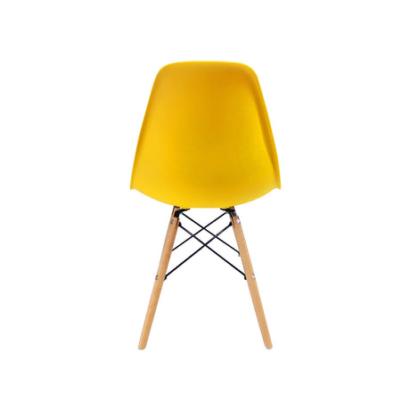 Silla 5 Cero Amarillo 42x81cm Asiento Cuadrado con Espaldar - Sillas y Butacos | Bylmo