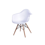 Silla 5 Cero Blanco 44x82cm Asiento Cuadrado con Espaldary con Apoya Brazos - Sillas y Butacos | Bylmo