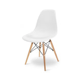 Silla 5 Cero Blanco 42x81cm Asiento Cuadrado con Espaldar - Sillas y Butacos | Bylmo