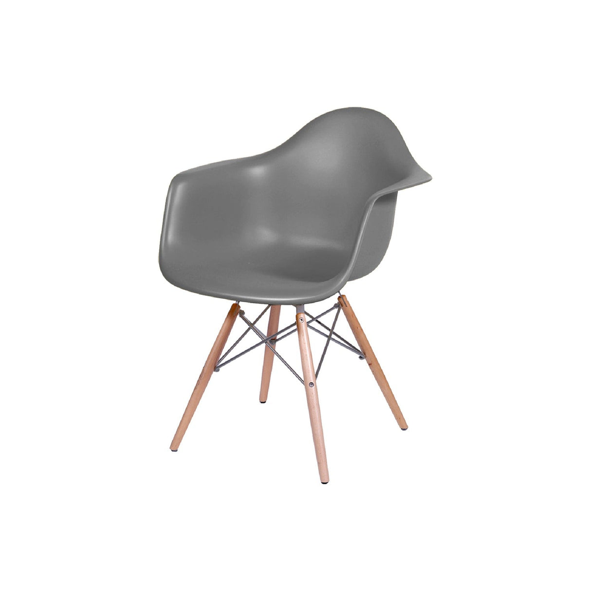 Silla 5 Cero Gris 44x82cm Asiento Cuadrado con Espaldary con Apoya Brazos - Sillas y Butacos | Bylmo