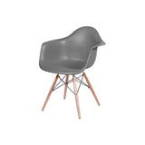 Silla 5 Cero Gris 44x82cm Asiento Cuadrado con Espaldary con Apoya Brazos - Sillas y Butacos | Bylmo