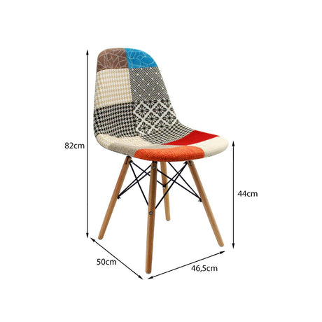 Silla 5 Cero Multicolor 44x80cm Asiento Cuadrado con Espaldar - Sillas y Butacos | Bylmo