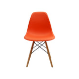 Silla 5 Cero Naranja 42x81cm Asiento Cuadrado con Espaldar - Sillas y Butacos | Bylmo