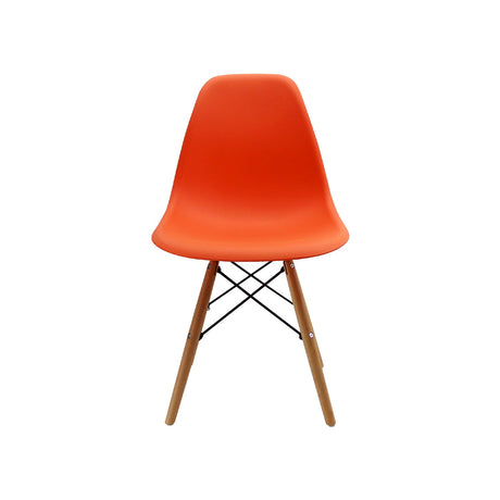 Silla 5 Cero Naranja 42x81cm Asiento Cuadrado con Espaldar - Sillas y Butacos | Bylmo