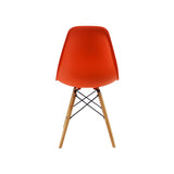 Silla 5 Cero Naranja 42x81cm Asiento Cuadrado con Espaldar - Sillas y Butacos | Bylmo