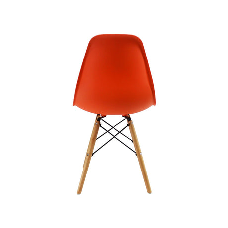 Silla 5 Cero Naranja 42x81cm Asiento Cuadrado con Espaldar - Sillas y Butacos | Bylmo