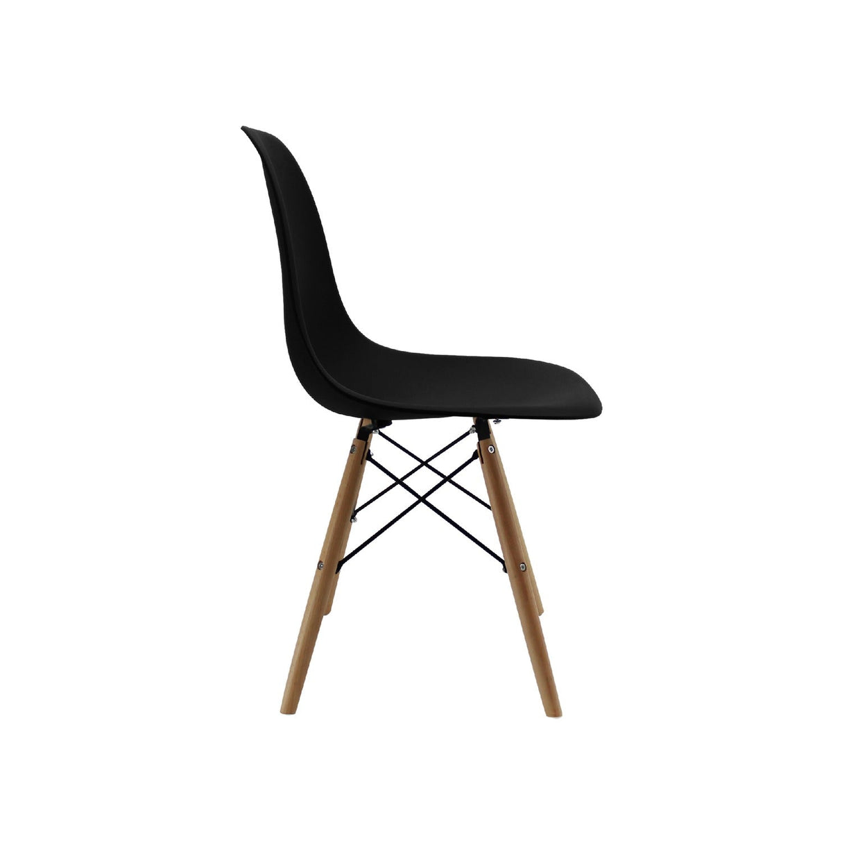 Silla 5 Cero Negro 42x81cm Asiento Cuadrado con Espaldar - Sillas y Butacos | Bylmo