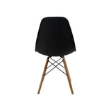 Silla 5 Cero Negro 42x81cm Asiento Cuadrado con Espaldar - Sillas y Butacos | Bylmo