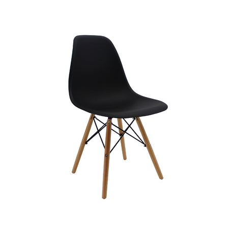 Silla 5 Cero Negro 42x81cm Asiento Cuadrado con Espaldar - Sillas y Butacos | Bylmo