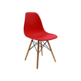 Silla 5 Cero Rojo 42x81cm Asiento Cuadrado con Espaldar - Sillas y Butacos | Bylmo
