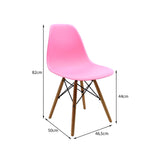 Silla 5 Cero Rosada 42x81cm Asiento Cuadrado con Espaldar - Sillas y Butacos | Bylmo