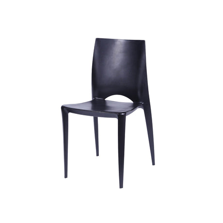 Silla 5 Cuatro Negro 42x84cm Asiento Cuadrado con Espaldar - Sillas y Butacos | Bylmo