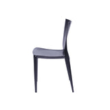 Silla 5 Cuatro Negro 42x84cm Asiento Cuadrado con Espaldar - Sillas y Butacos | Bylmo