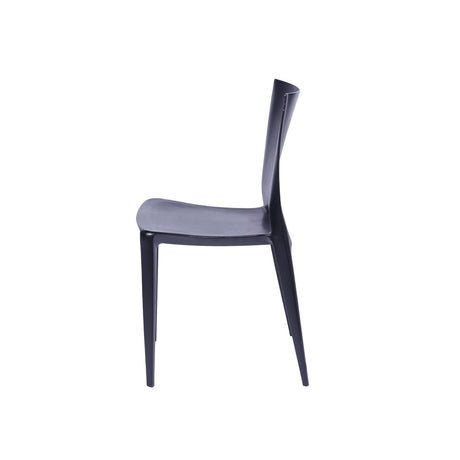 Silla 5 Cuatro Negro 42x84cm Asiento Cuadrado con Espaldar - Sillas y Butacos | Bylmo