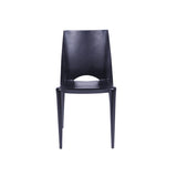 Silla 5 Cuatro Negro 42x84cm Asiento Cuadrado con Espaldar - Sillas y Butacos | Bylmo