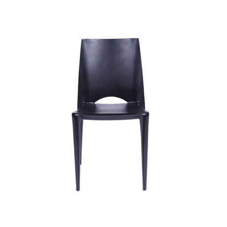Silla 5 Cuatro Negro 42x84cm Asiento Cuadrado con Espaldar - Sillas y Butacos | Bylmo