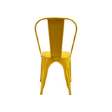 Silla 5 Nueve Amarillo 36x86cm Asiento Cuadrado con Espaldar - Sillas y Butacos | Bylmo