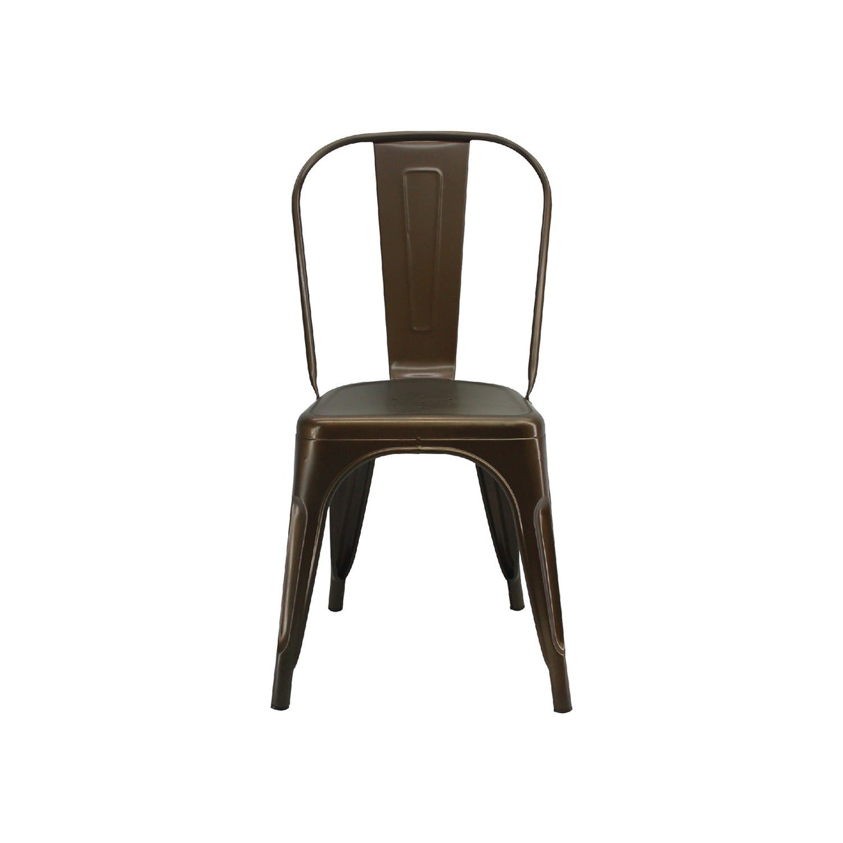 Silla 5 Nueve Bronce 36x86cm Asiento Cuadrado con Espaldar - Sillas y Butacos | Bylmo