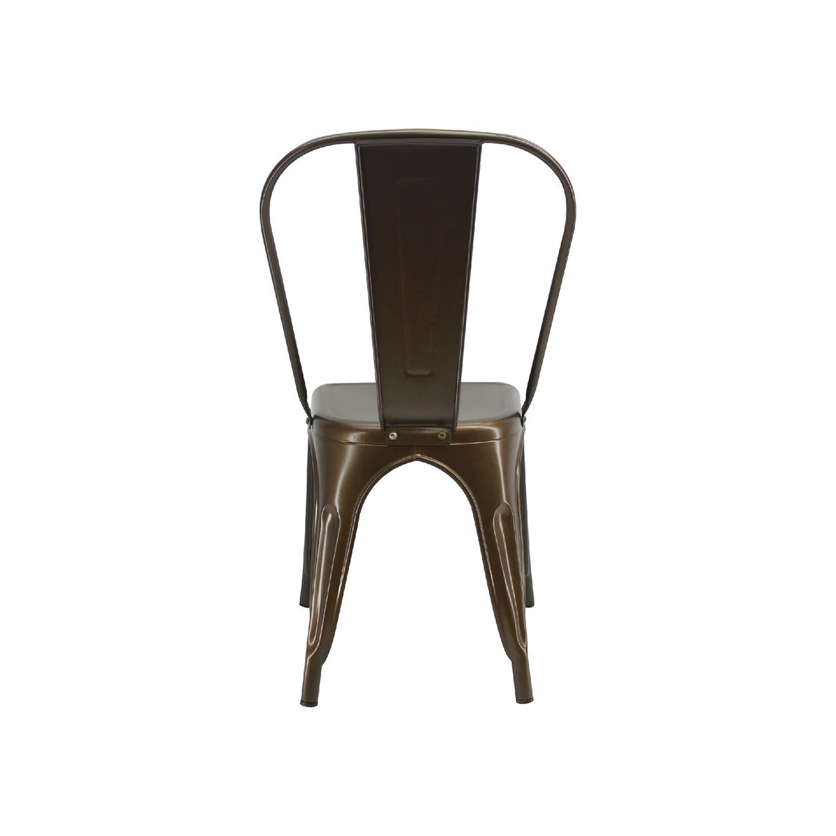 Silla 5 Nueve Bronce 36x86cm Asiento Cuadrado con Espaldar - Sillas y Butacos | Bylmo