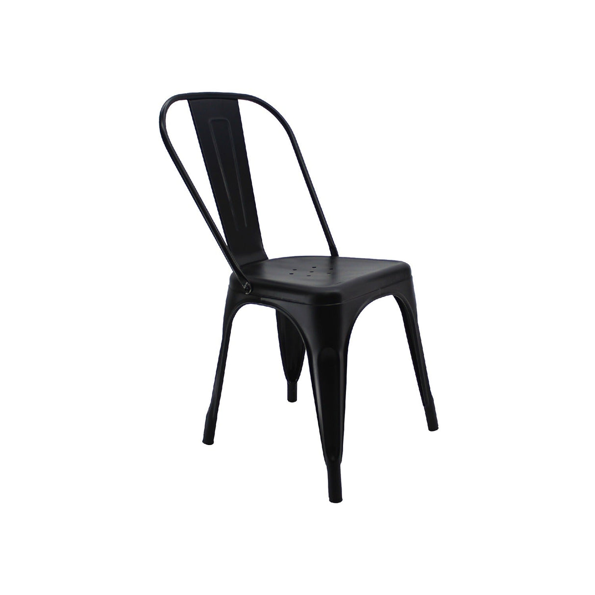Silla 5 Nueve Negro 36x86cm Asiento Cuadrado con Espaldar - Sillas y Butacos | Bylmo